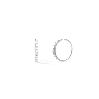 Hearts on Fire Barre Floating Diamond Large Hoops UU2907 : 6.50 :  : 18KR : GH/VS