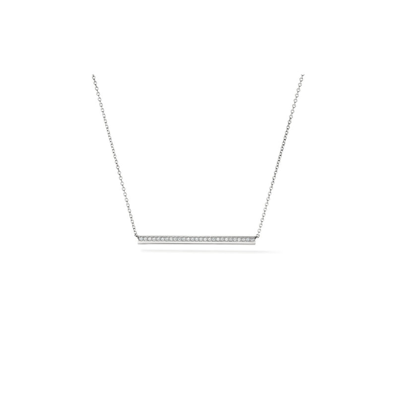 Hearts on Fire Barre Pavé Pendant Necklace UU2877 : 0.15 : 16 : 18KR : GH/VS