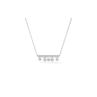 Hearts On Fire Barre Floating Diamond PavÃ© Pendant Necklace UU2839 : 1.25 : 18 : 18KR : GH/VS