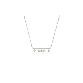 Hearts on Fire Barre Floating Diamond Pendant Necklace UU2838 : 0.45 : 18 : 18KY : GH/VS
