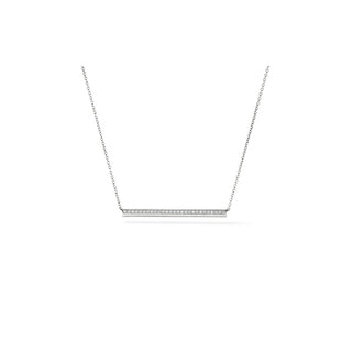 Hearts on Fire Barre Pavé Pendant Necklace UU2877 : 0.15 : 20 : 18KY : GH/VS