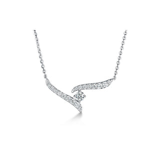 Hearts On Fire Vela Crossover Pendant UU2646 : 0.30 : 18 : 18KW : GH/VS