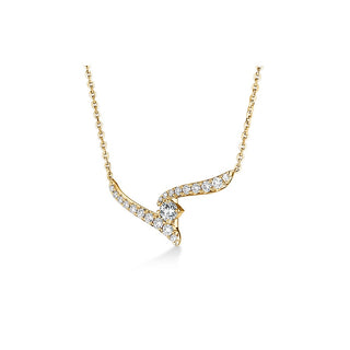 Hearts On Fire Vela Crossover Pendant UU2646 : 0.30 : 18 : 18KY : GH/VS