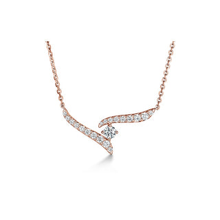 Hearts On Fire Vela Crossover Pendant UU2646 : 0.30 : 18 : 18KR : GH/VS