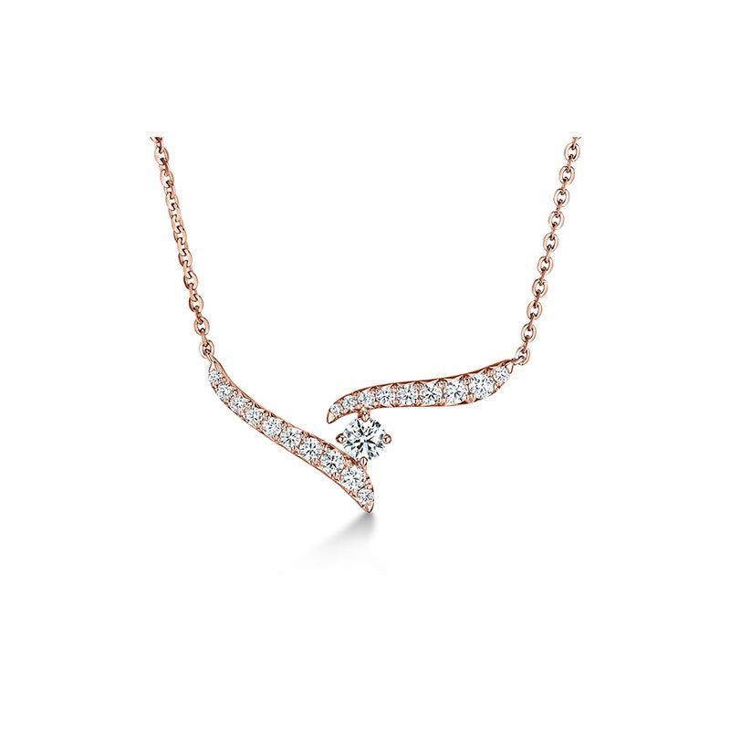 Hearts On Fire Vela Crossover Pendant UU2646 : 0.30 : 18 : 18KR : GH/VS