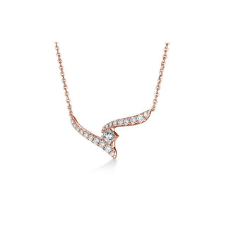 Hearts On Fire Vela Crossover Pendant UU2646 : 0.30 : 18 : 18KR : GH/VS