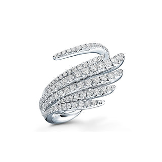 Hearts On Fire Vela Cocktail Ring UU2652 : 0.90 : 6.50 : PLAT : GH/VS