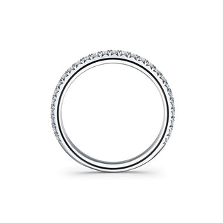 Hearts On Fire Vela French Cut PavÃ© Band UU2642 : 0.30 : 7.00 : PLAT : GH/VS