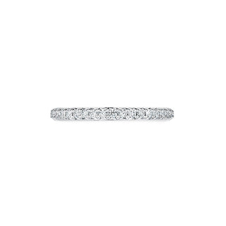 Hearts On Fire Vela French Cut Pavé Band UU2642 : 0.30 : 7.00 : 18KY : GH/VS