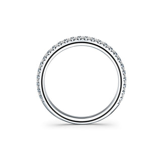 Hearts On Fire Vela French Cut Pavé Band UU2642 : 0.30 : 7.00 : 18KY : GH/VS