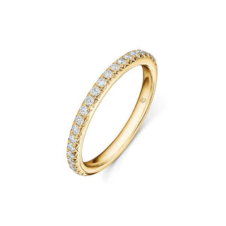 Hearts On Fire Vela French Cut PavÃ© Band UU2642 : 0.30 : 7.00 : 18KY : GH/VS