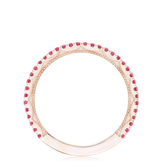 String of Pink Sapphires Ring