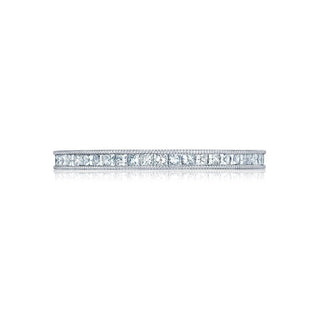 Channel Set Princess Wedding Band
