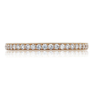 Pavé Diamond Wedding Band in 14kt Rose Gold