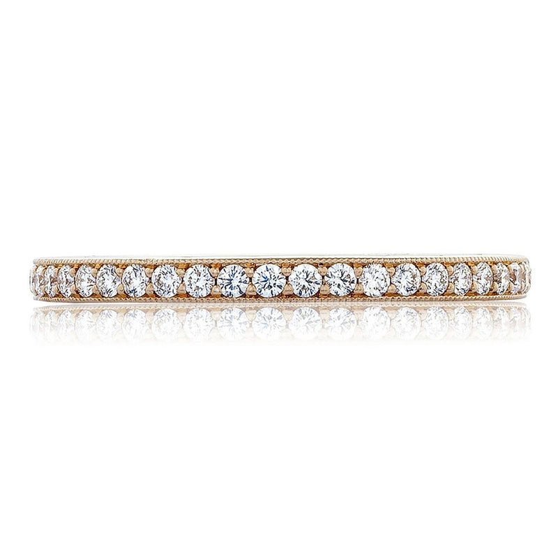 Pavé Diamond Wedding Band in 14kt Rose Gold