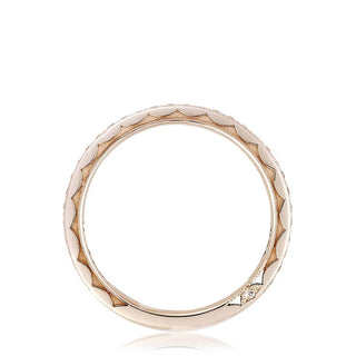 Pavé Diamond Wedding Band in 14kt Rose Gold