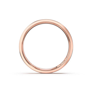 Sculpted Texture Band in 14kt Rose Gold