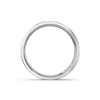 Sculpted Texture Band in 14kt White Gold