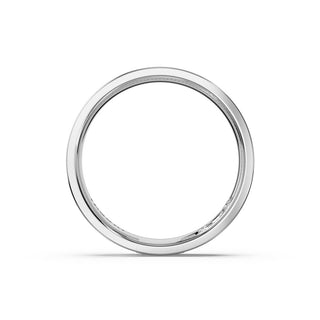 Sculpted Texture Band in 14kt White Gold