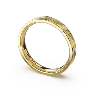 Sculpted Texture Band in 14kt Yellow Gold
