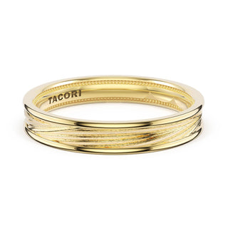 Sculpted Texture Band in 14kt Yellow Gold