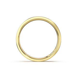 Sculpted Texture Band in 14kt Yellow Gold