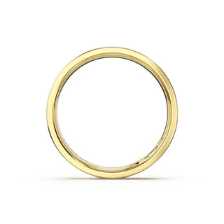 Sculpted Texture Band in 14kt Yellow Gold