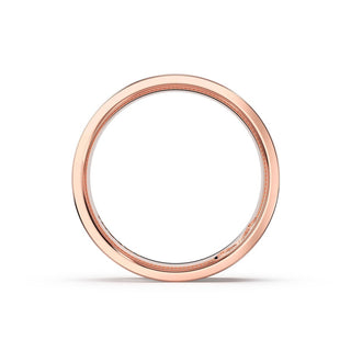 Sculpted Texture Band in 14kt Rose Gold