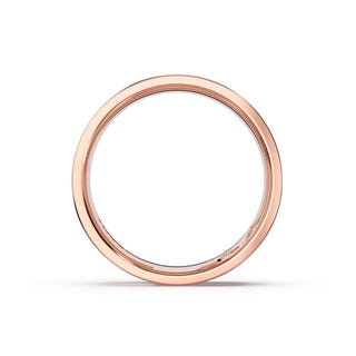 Sculpted Texture Band in 14kt Rose Gold