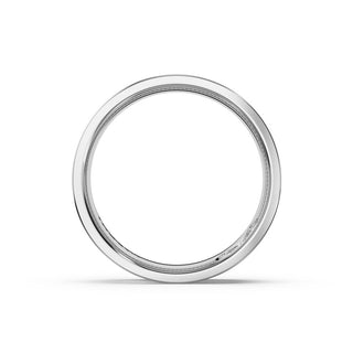 Sculpted Texture Band in 14kt White Gold