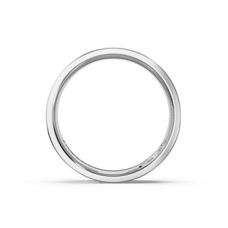 Sculpted Texture Band in 14kt White Gold