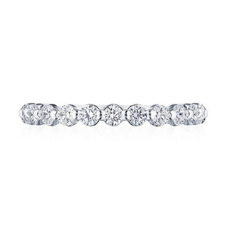 Round Diamond Wedding Band, 2.50mm in 14kt White Gold