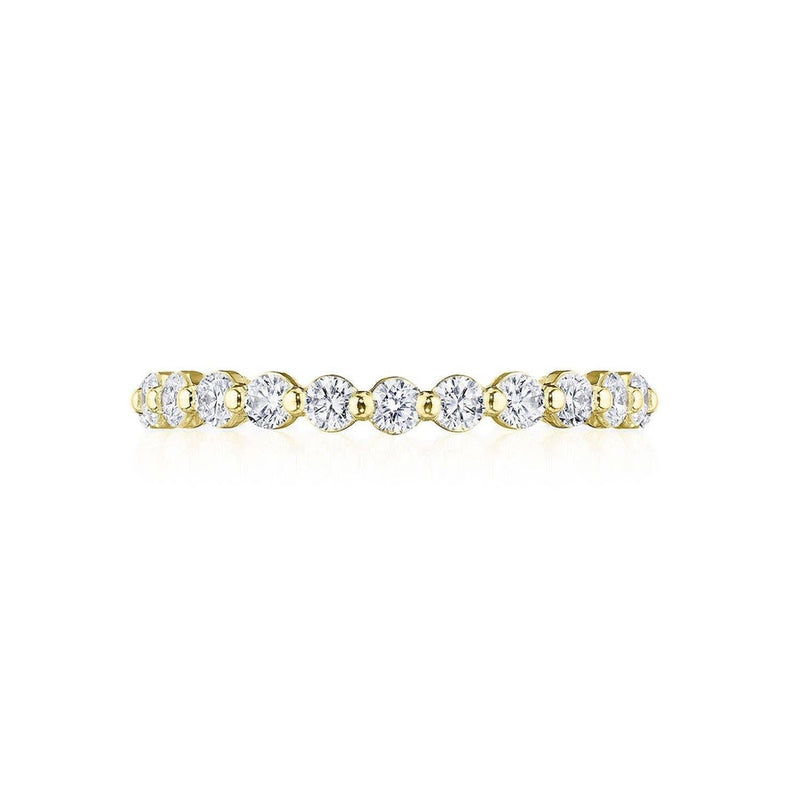 Round Diamond Wedding Band, 2.50mm in 14kt Yellow Gold