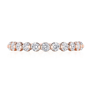 Round Diamond Wedding Band, 2.50mm in 14kt Rose Gold