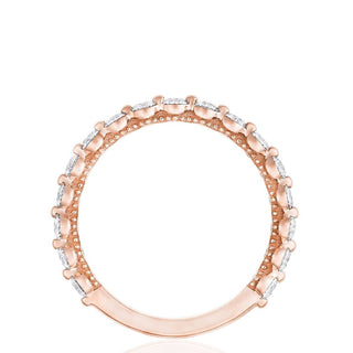 Round Diamond Wedding Band, 2.50mm in 14kt Rose Gold