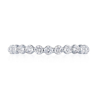 Round Diamond Wedding Band, 2.50mm in 14kt White Gold