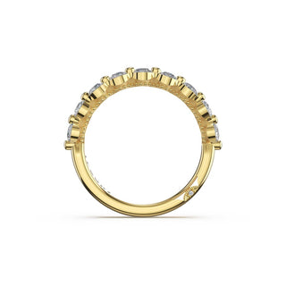 Round Diamond Wedding Band, 2mm in 14kt Yellow Gold