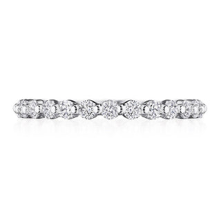 Round Diamond Wedding Band, 2mm in 14kt White Gold