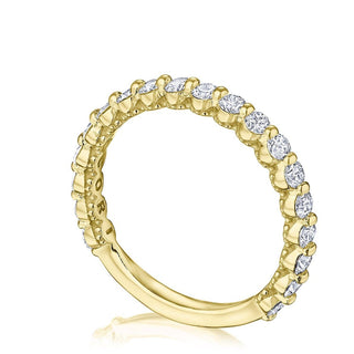 Round Diamond Wedding Band, 2mm in 14kt Yellow Gold