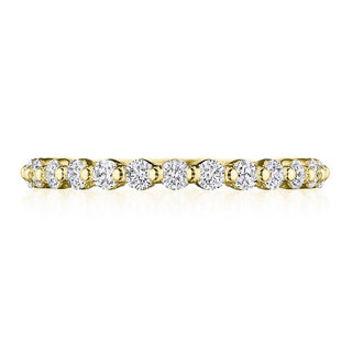 Round Diamond Wedding Band, 2mm in 14kt Yellow Gold