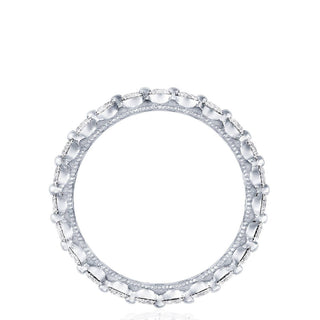 Round Diamond Wedding Band, 2mm in 14kt White Gold