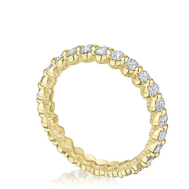 Round Diamond Wedding Band, 2mm in 14kt Yellow Gold