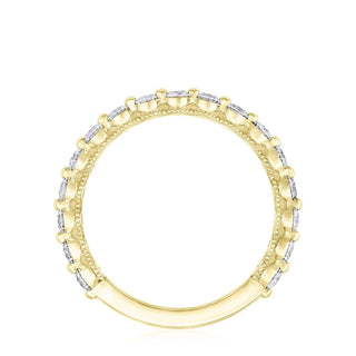 Round Diamond Wedding Band, 2mm in 14kt Yellow Gold