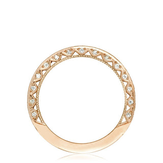 Pavé Diamond Wedding Band in 14kt Rose Gold