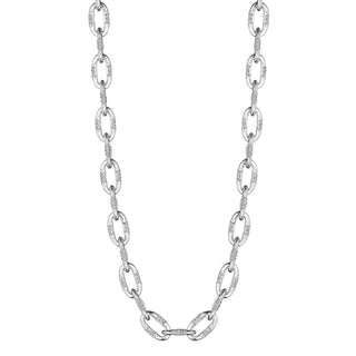 Small Link Necklace in 14kt White Gold