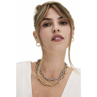 Small Link Necklace in 14kt White Gold