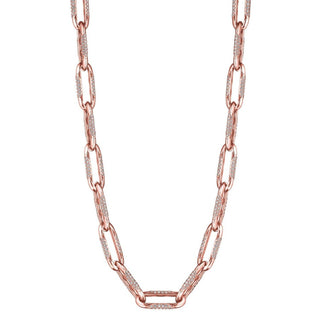 Large Link Necklace in 14kt Rose Gold