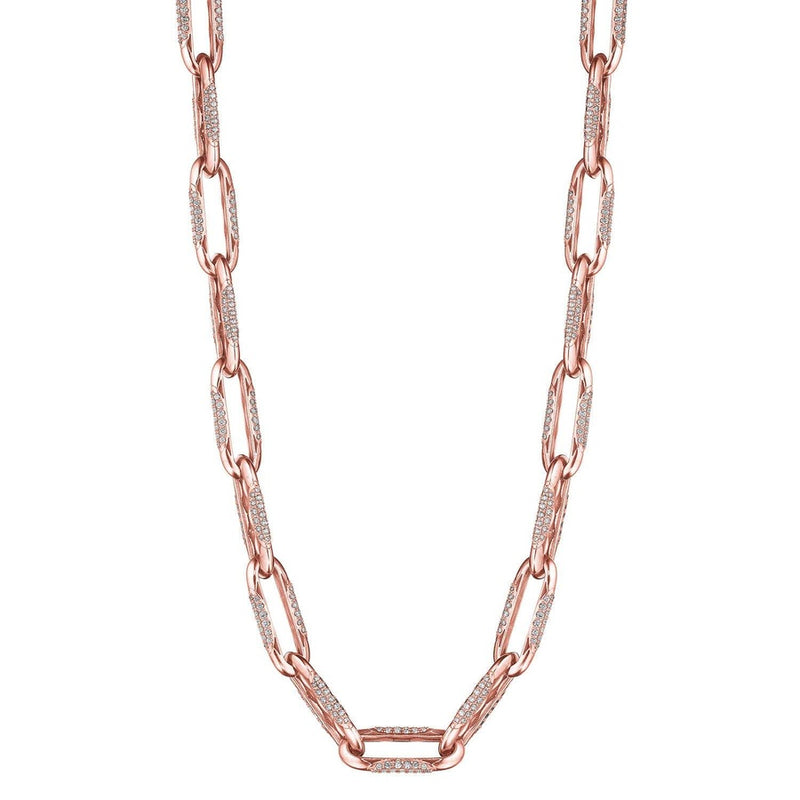 Large Link Necklace in 14kt Rose Gold