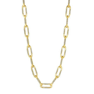 Large Link Necklace in 14kt Yellow Gold