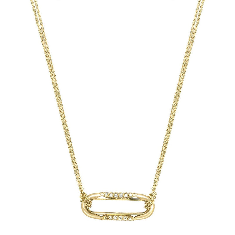Link Pendant, Diamond in 14kt Yellow Gold